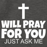 Will Pray For You Just Ask Me Christian Healing Vector Backpack