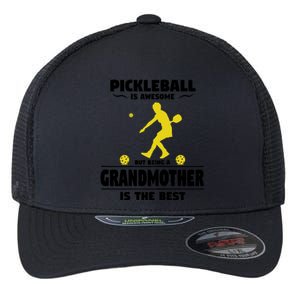 Wo Pickleball For Proud Grandmothers Grandma Pickleball Flexfit Unipanel Trucker Cap