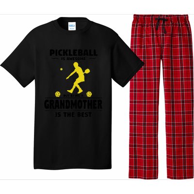 Wo Pickleball For Proud Grandmothers Grandma Pickleball Pajama Set