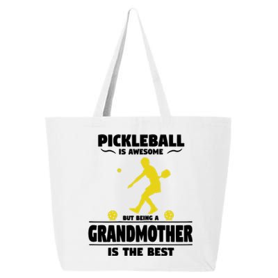 Wo Pickleball For Proud Grandmothers Grandma Pickleball 25L Jumbo Tote