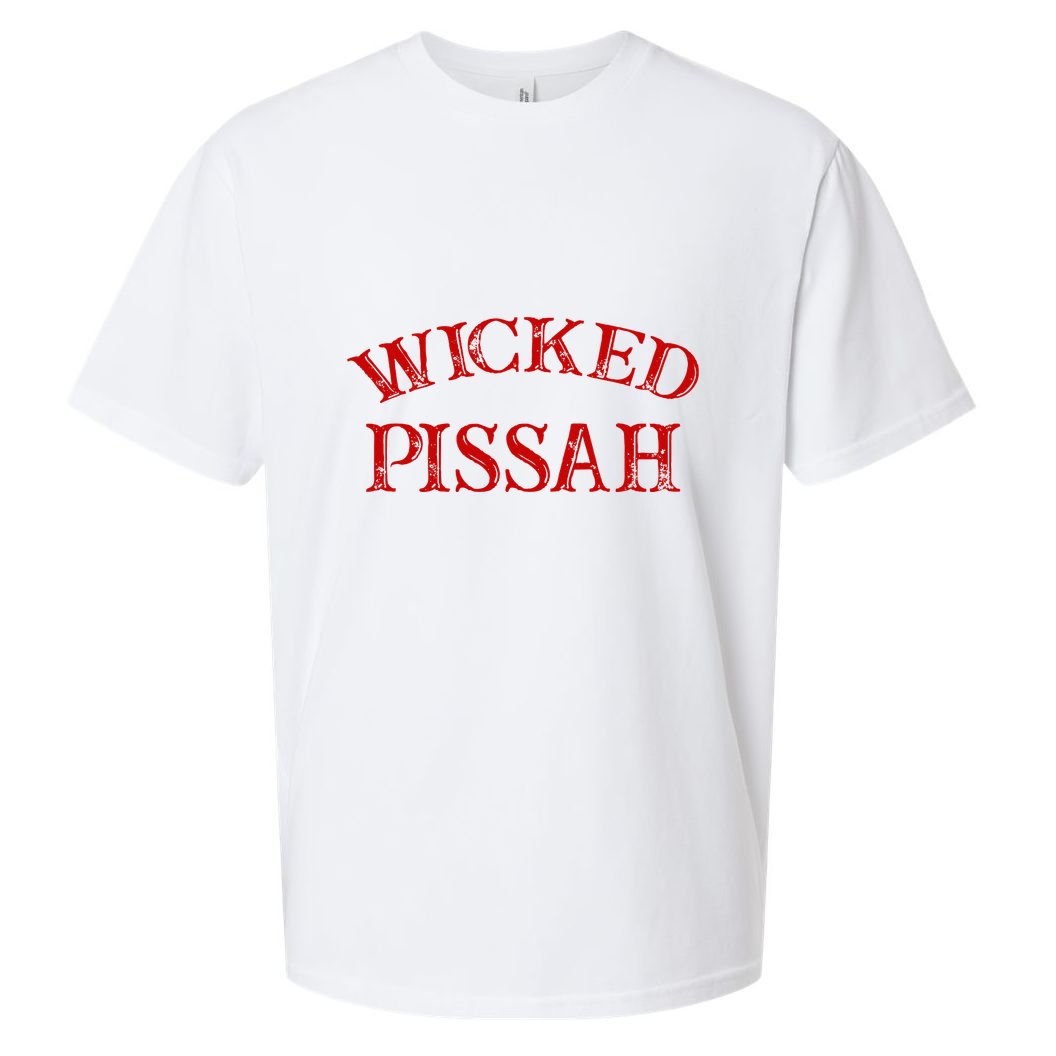 Wicked Pissah Funny Pisser Boston New England Southie Sueded Cloud Jersey T-Shirt