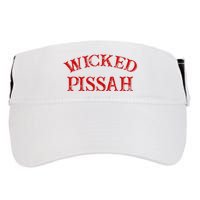 Wicked Pissah Funny Pisser Boston New England Southie Adult Drive Performance Visor