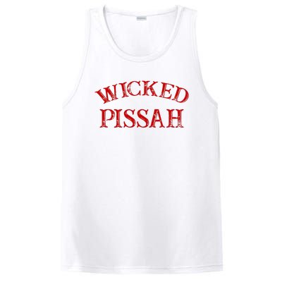 Wicked Pissah Funny Pisser Boston New England Southie PosiCharge Competitor Tank