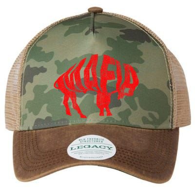 Wny Pride Faded Red Buffalo Legacy Tie Dye Trucker Hat