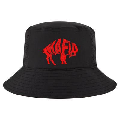 Wny Pride Faded Red Buffalo Cool Comfort Performance Bucket Hat