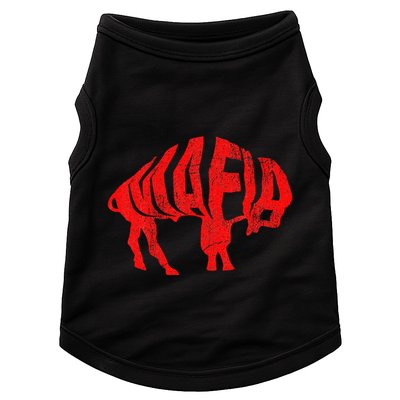 Wny Pride Faded Red Buffalo Doggie Tank
