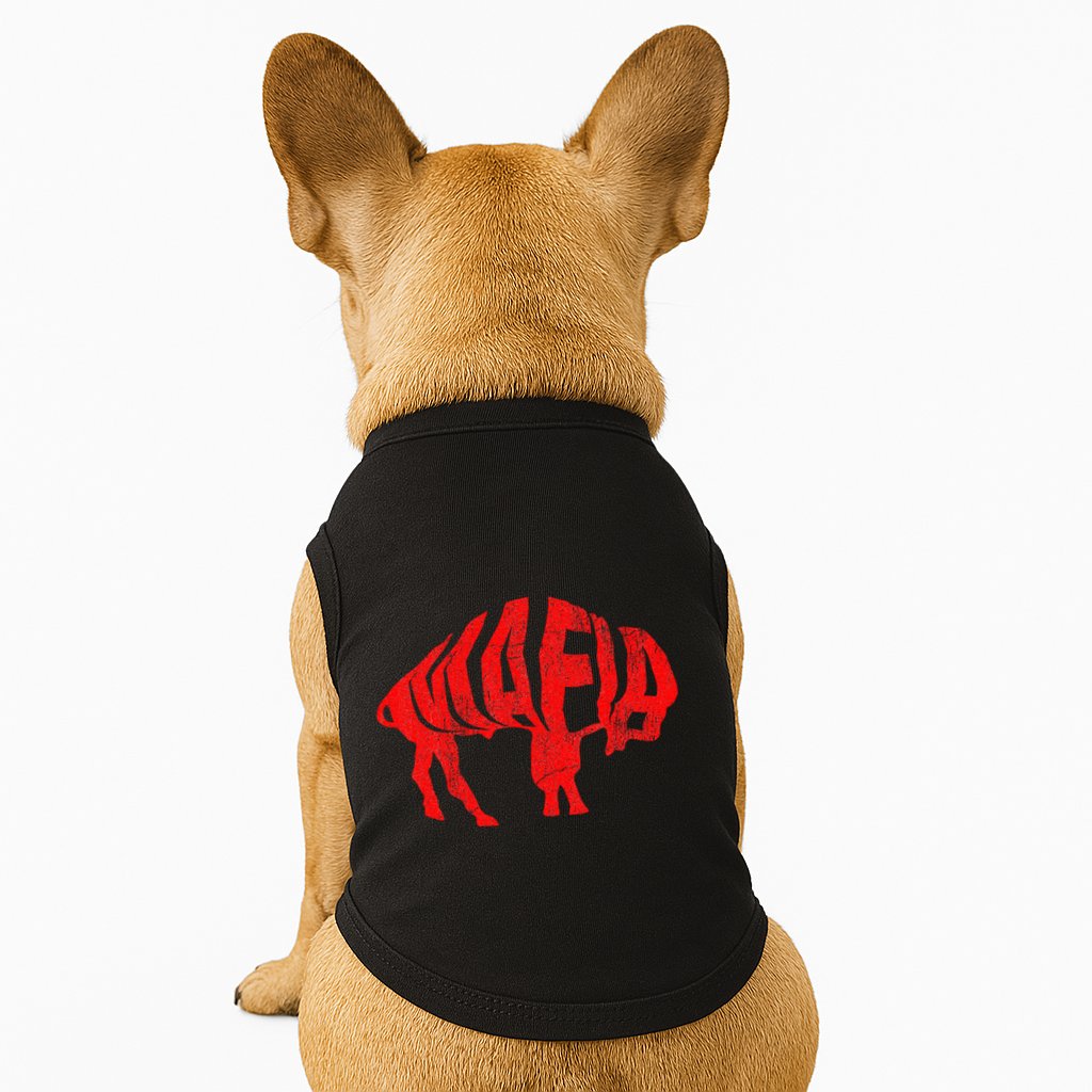 Wny Pride Faded Red Buffalo Doggie Tank