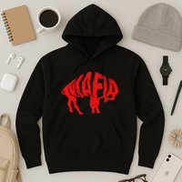 Wny Pride Faded Red Buffalo Hoodie