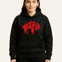 Wny Pride Faded Red Buffalo Hoodie