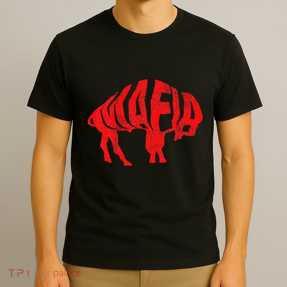 Wny Pride Faded Red Buffalo T-Shirt
