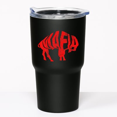 Wny Pride Faded Red Buffalo Tumbler