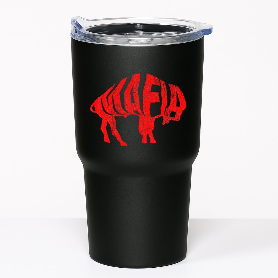 Wny Pride Faded Red Buffalo Tumbler