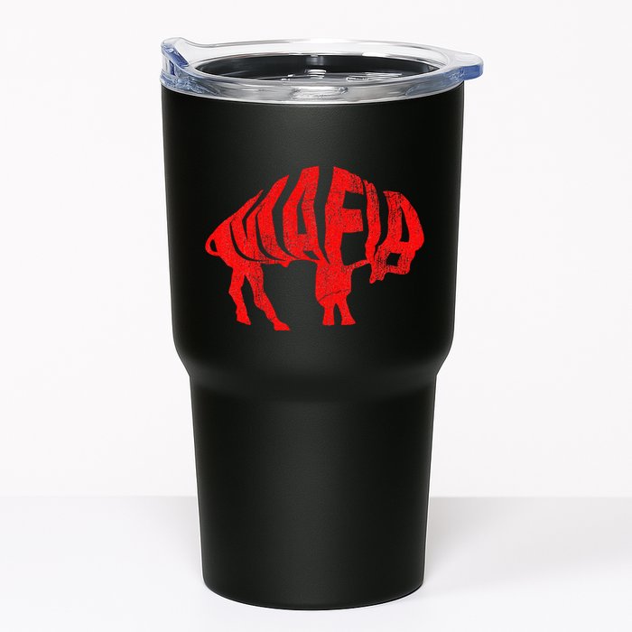 Wny Pride Faded Red Buffalo Tumbler