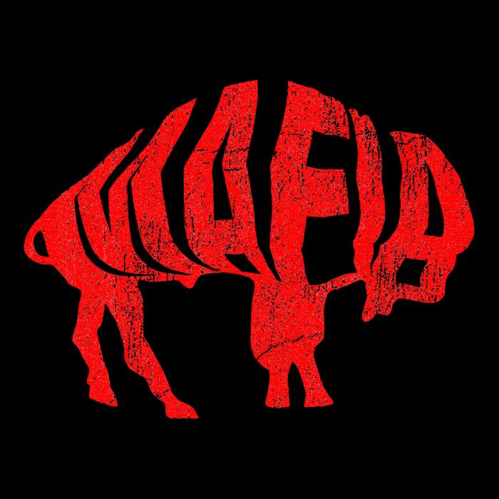 Wny Pride Faded Red Buffalo Magnet