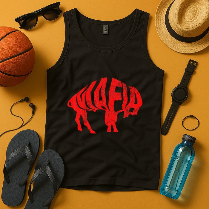 Wny Pride Faded Red Buffalo Tank Top