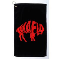Wny Pride Faded Red Buffalo Golf Towel
