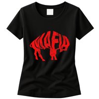 Wny Pride Faded Red Buffalo Womens T-Shirt