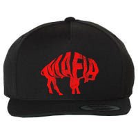 Wny Pride Faded Red Buffalo Wool Snapback Cap