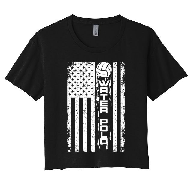 Water Polo Great Gift Cute Team Aquatic Sport Hood Usa Gift Crop Top