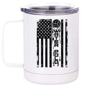 Water Polo Great Gift Cute Team Aquatic Sport Hood Usa Gift 12 oz Stainless Steel Tumbler Cup