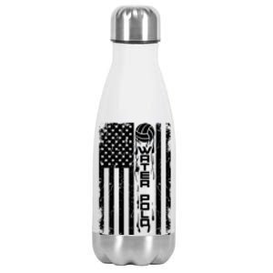 Water Polo Great Gift Cute Team Aquatic Sport Hood Usa Gift Stainless Steel Insulated Water Bottle