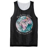 World Peace Gift Peace And Love Dove May Peace Take Flight Mesh Reversible Basketball Jersey Tank