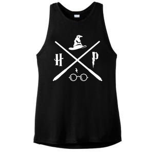 Wizard Potter Glasses Move Symbol Ladies PosiCharge Tri-Blend Wicking Tank