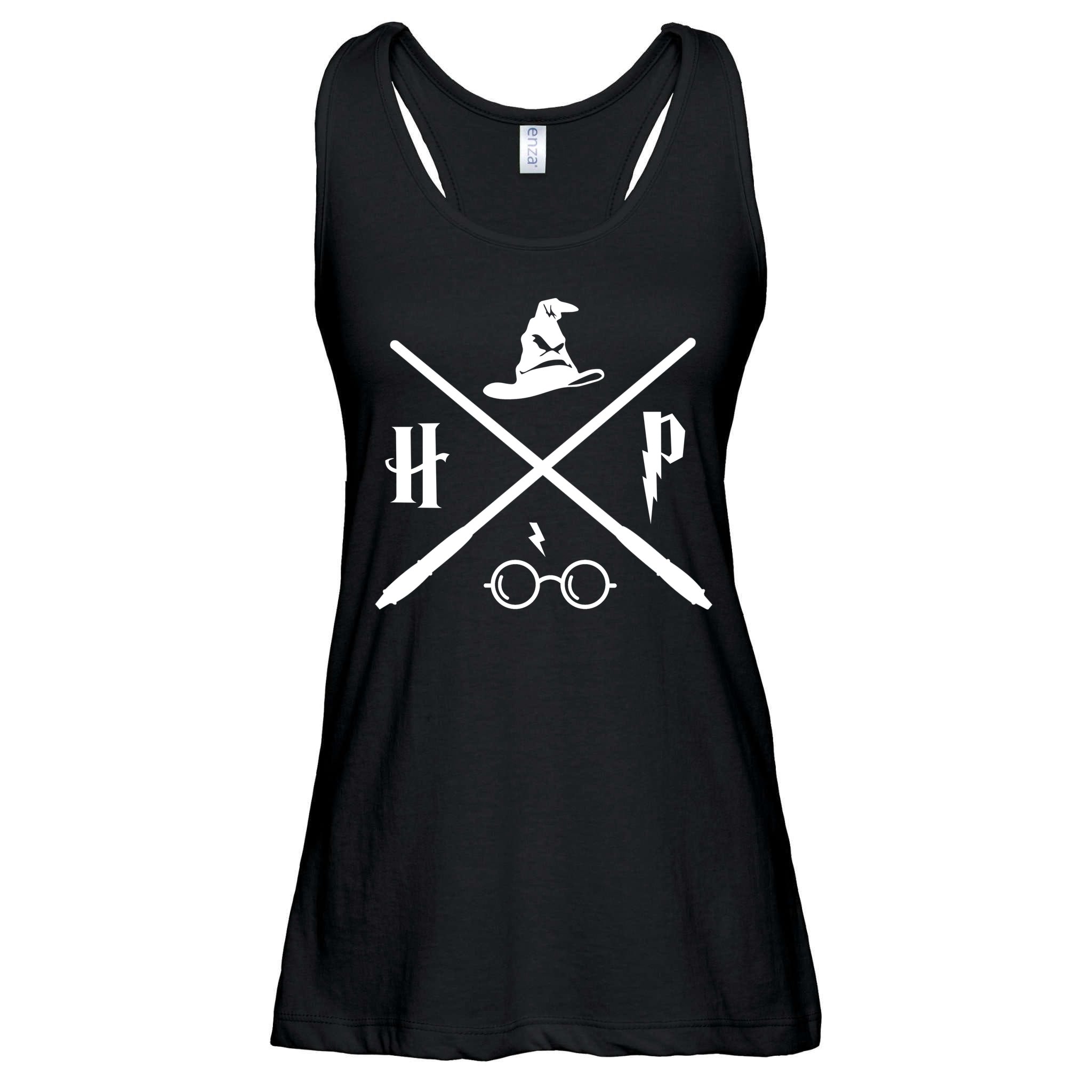 Wizard Potter Glasses Move Symbol Ladies Essential Flowy Tank