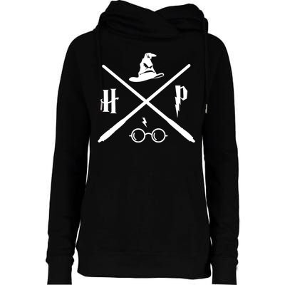 Wizard Potter Glasses Move Symbol Womens Funnel Neck Pullover Hood