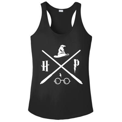 Wizard Potter Glasses Move Symbol Ladies PosiCharge Competitor Racerback Tank