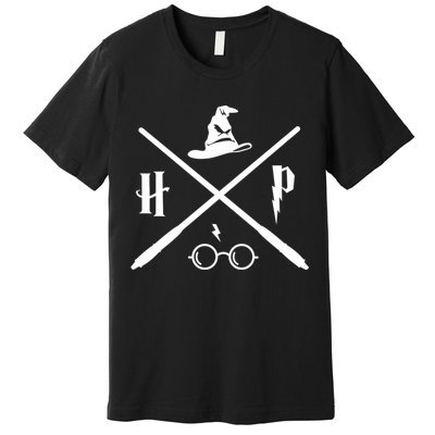 Wizard Potter Glasses Move Symbol Premium T-Shirt
