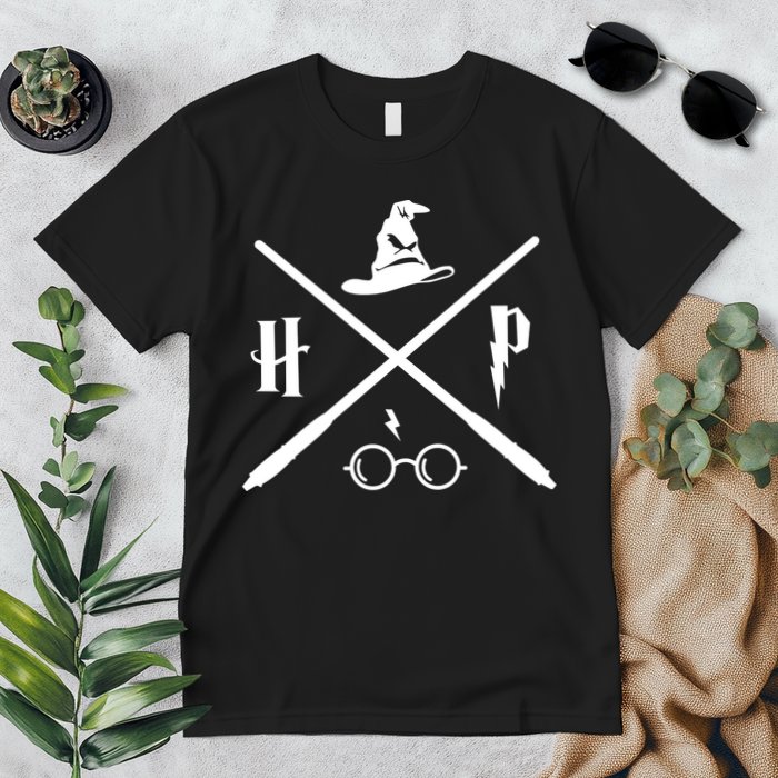 Wizard Potter Glasses Move Symbol Premium T-Shirt