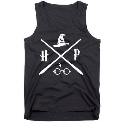 Wizard Potter Glasses Move Symbol Tank Top