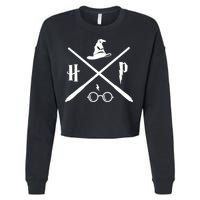 Wizard Potter Glasses Move Symbol Cropped Pullover Crew