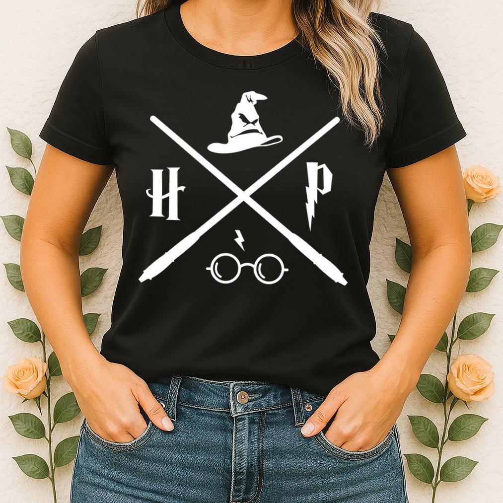 Wizard Potter Glasses Move Symbol Womens T-Shirt