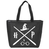 Wizard Potter Glasses Move Symbol Zip Tote Bag