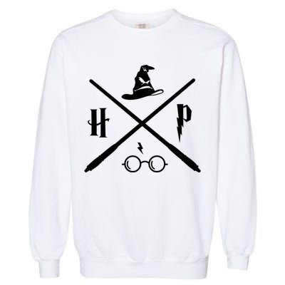 Wizard Potter Glasses Move Symbol Garment-Dyed Sweatshirt