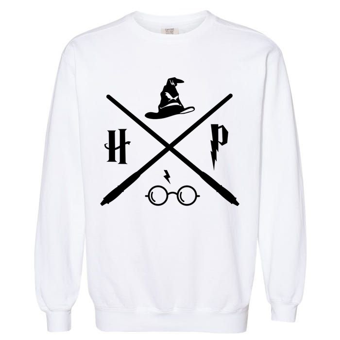 Wizard Potter Glasses Move Symbol Garment-Dyed Sweatshirt