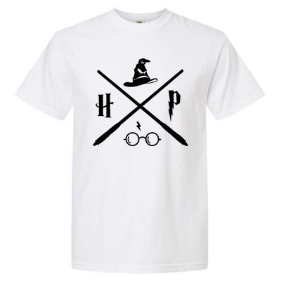 Wizard Potter Glasses Move Symbol Garment-Dyed Heavyweight T-Shirt