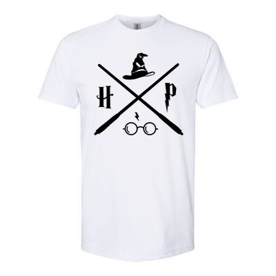 Wizard Potter Glasses Move Symbol Softstyle® CVC T-Shirt