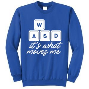 Wasd Pc Gamer Funny Gift Video Gaming ItS What Moves Me Gift Tall Sweatshirt