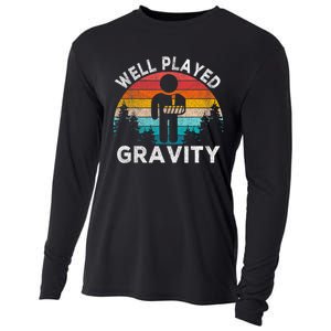 Well Played Gravity Get Well Soon Broken Arm Funny Surgery Cooling Performance Long Sleeve Crew