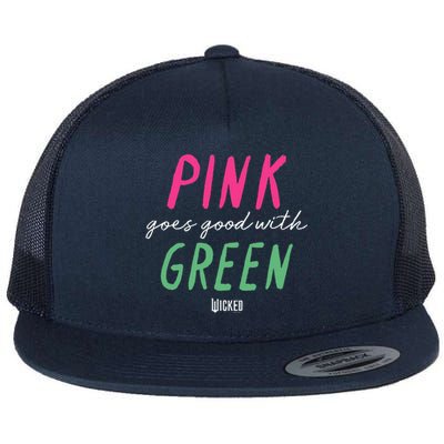 Wicked P.I.N.K Goes Good With Green Flat Bill Trucker Hat