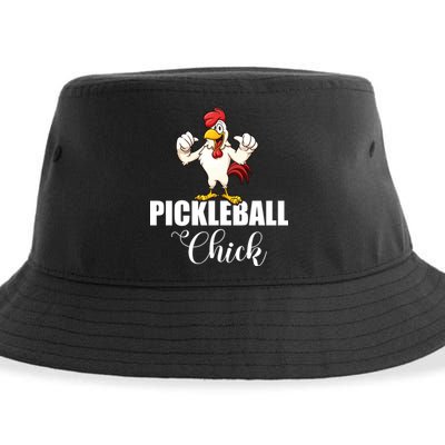 Womens Pickleball Gift Pickle Ball Chick Player Sustainable Bucket Hat
