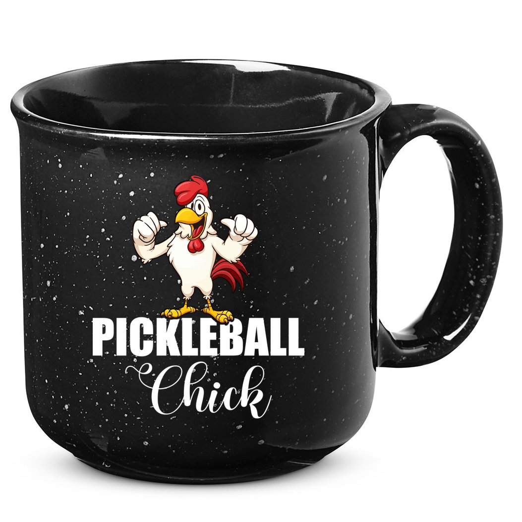 Womens Pickleball Gift Pickle Ball Chick Player 15oz Campfire Ceramic Mug