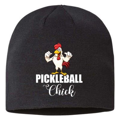 Womens Pickleball Gift Pickle Ball Chick Player Sustainable Beanie