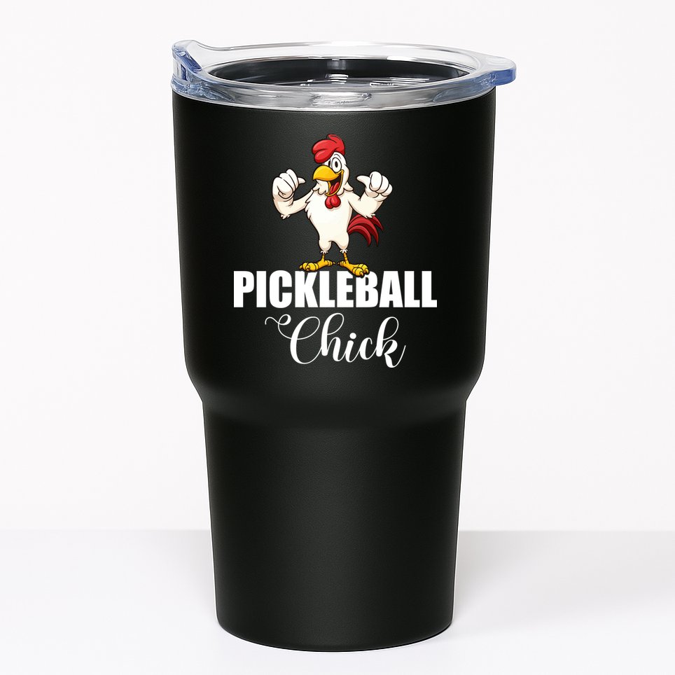 Womens Pickleball Gift Pickle Ball Chick Player Tumbler