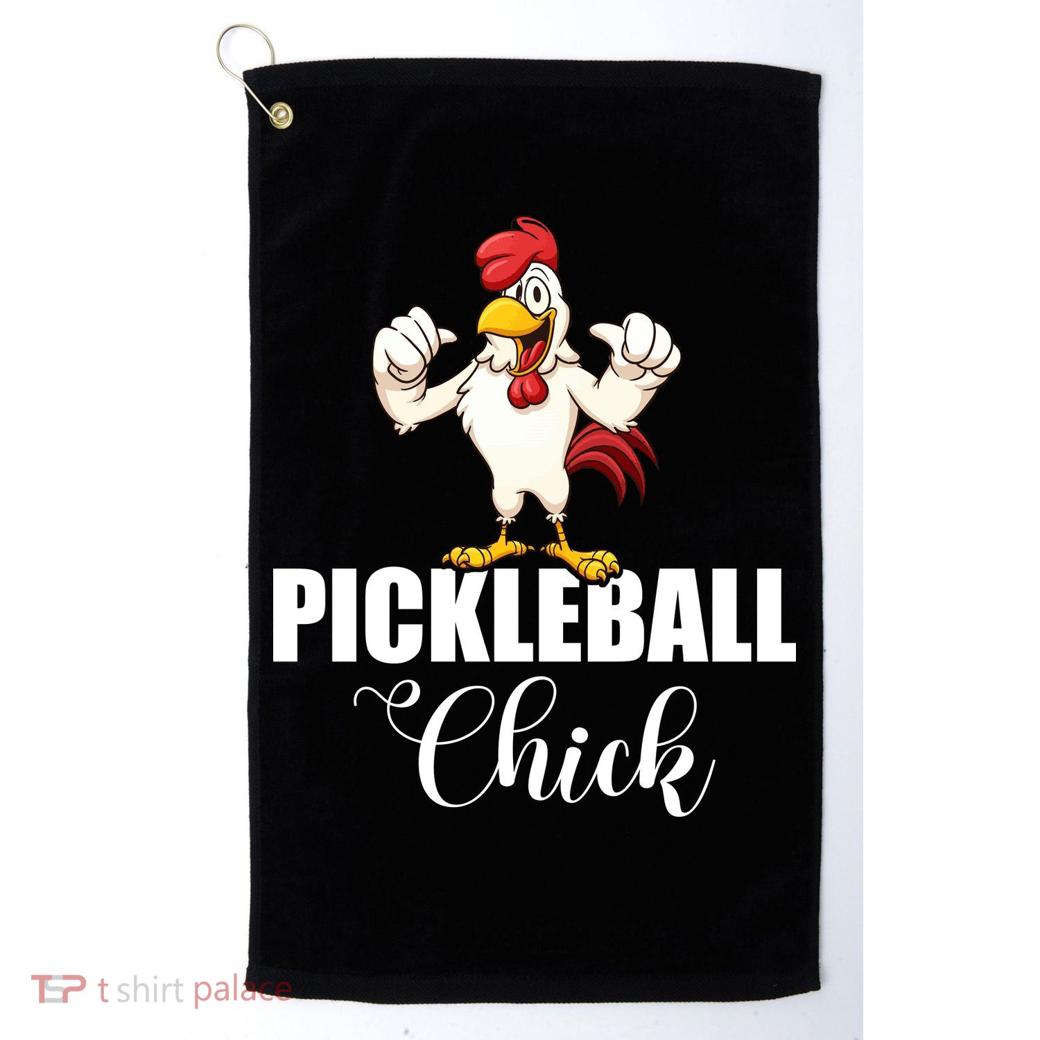 Womens Pickleball Gift Pickle Ball Chick Player Golf Towel