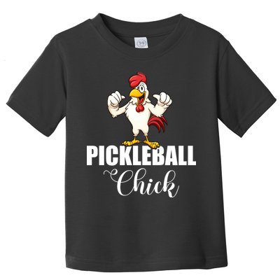 Womens Pickleball Gift Pickle Ball Chick Player Toddler T-Shirt