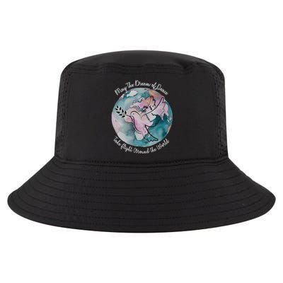 World Peace Gift Peace And Love Dove May Peace Take Flight Cool Comfort Performance Bucket Hat